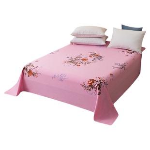 80年代怀旧老式床单单件纯棉100全棉牡丹花被单国民床单加厚冬季