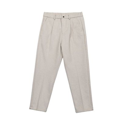 海上公路商务休闲九分毛呢西装裤