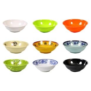 10个装密胺反口碗仿瓷早餐店粥碗豆浆碗馄饨碗稀饭米饭碗商用塑料