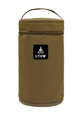 LTHW旅腾户外高山扁气罐收纳包野外便携防撞加厚隔热卡式炉气罐包