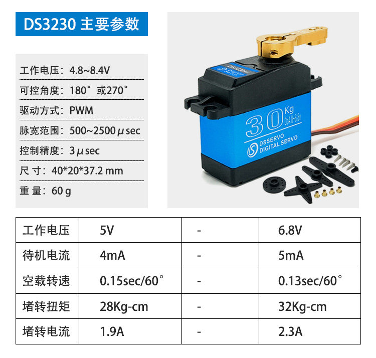防水数字舵机 20kg金属数码机器人云台车模船模航模机械臂ds3120高性价比高么？