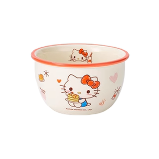 三丽鸥HelloKitty陶瓷米饭碗汤碗可爱卡通餐具高颜值个人专用吃饭