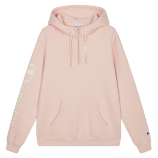 Champion冠军麒麟臂卫衣女2025冬季新款休闲加绒半拉链连帽上衣男