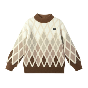 贵人鸟童装男童毛衣2026新款冬儿童冬装男孩针织衫女童加厚毛线衣