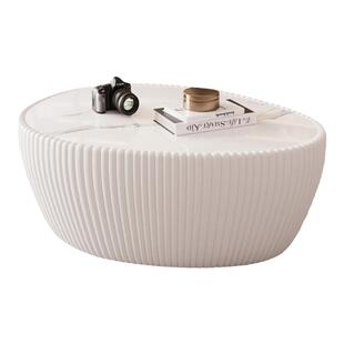 异形创意岩板茶几客厅家用2024新款小户型现代简约轻奢高级感设计