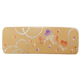 日本山中漆器复古发夹一字夹手工金箔樱花优雅发卡妈妈礼物长辈礼