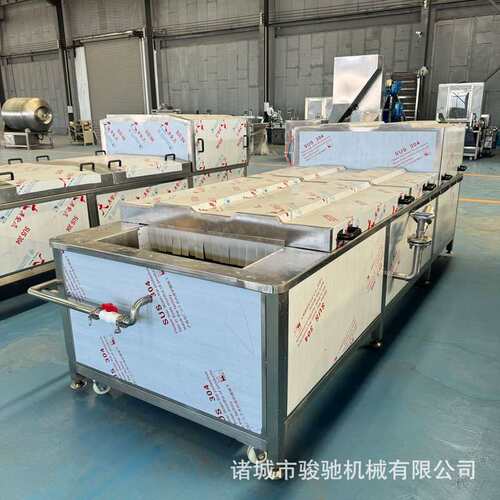 全自动蒸煮漂烫机 蔬菜低温杀青流水线 预制菜加工生产流水线厂家