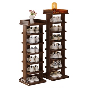 实木鞋架小窄门口多层家用入户门2026新款置物架儿童简易鞋柜