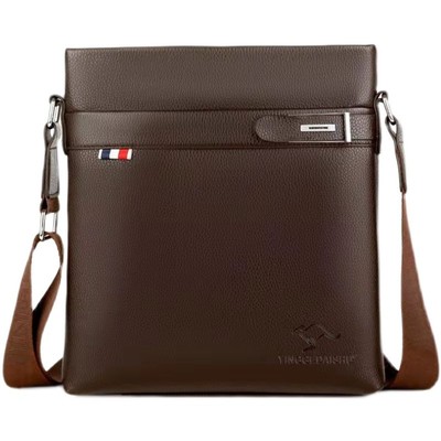 男士单肩包包真皮质感斜挎包