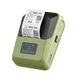 德佟DP27S标签打印机便携式小型热敏线缆不干胶服装珠宝吊牌商品条码二维码超市医药食品烟价签打价格标签机