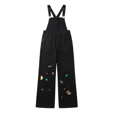 300斤特大码复古学院风背带裤女