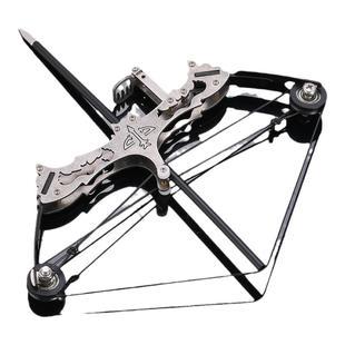 不锈钢微型迷你复合弓箭滑轮弓箭反曲弓箭带瞄准武器小型弓箭射箭