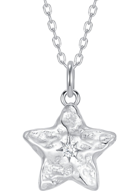 潮宏基陨石星星s925银项链