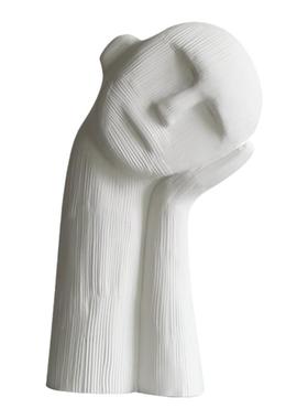 沉思男孩陶瓷家居客厅软装摆件