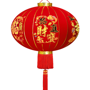 春节2026新款大红灯笼新年中国风阳台大门一对别墅农村自建房防水