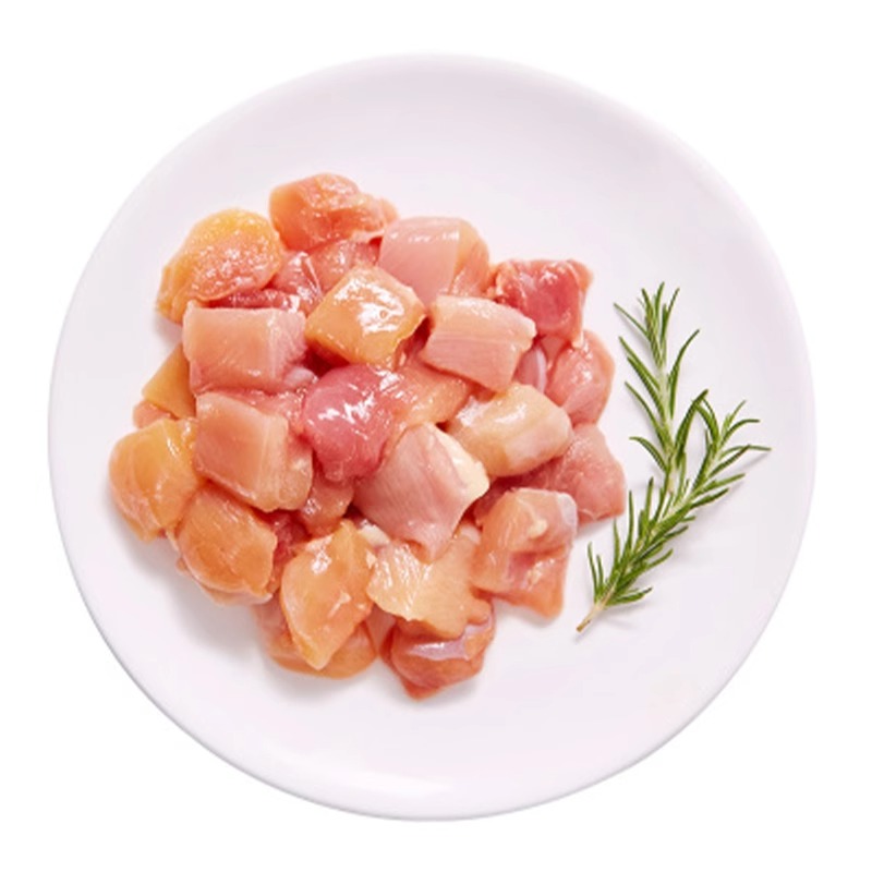 鸡腿肉丁 新鲜商用奥尔良汉堡专用去骨鸡腿肉冷冻批发200g*20包
