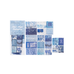 万物静默如迷双享装邮票贴纸包 复古文艺手账DIY装饰素材手帐贴画