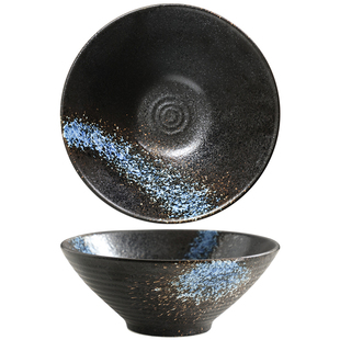 日式拉面碗大号面碗创意斗笠碗喇叭碗面条碗吃泡面碗陶瓷餐具汤碗