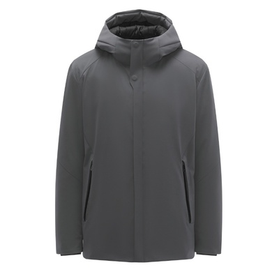 坦博尔可拆内胆连帽短款羽绒服