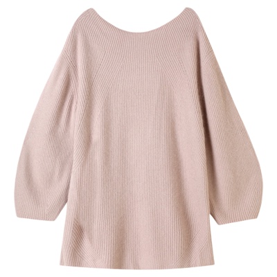 SNIDEL2025秋冬新品圆领纯色针织连衣裙蕾丝钩花吊带SWNO254314