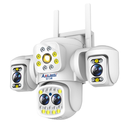 安力威四摄10倍变焦监控1台顶4台