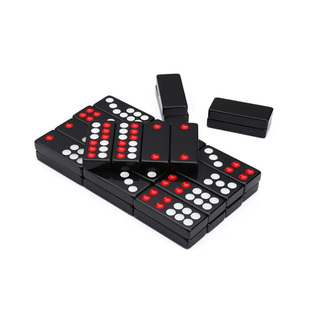 牌九骨牌天九大号加厚32张全套高档手搓牌成人家用黑色高级骨牌