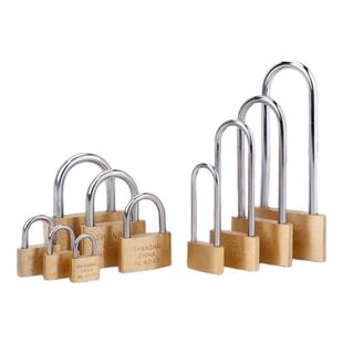 地球牌纯铜挂锁抽屉小挂锁小锁扣挂锁门锁长梁锁铜挂锁薄型箱包锁