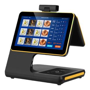 智能彩屏餐厅食堂人脸识别消费机刷卡扫码一体收款机饭堂售饭机扫码刷脸付款收费机充值机食堂刷卡机全套系统