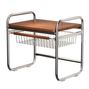 中古风厨房微波炉置物架台面烤箱支架多功能抽拉式电饭煲收纳架子