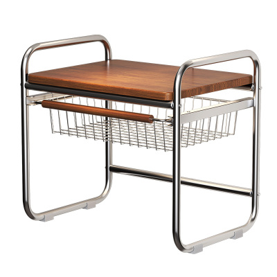 复古厨房角丨中古微波炉置物架