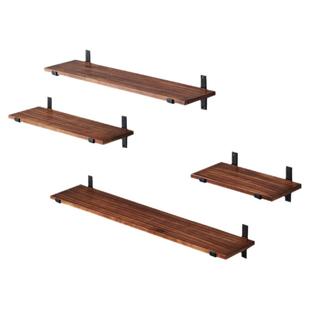 墙上置物架一字隔板墙壁木板书架酒架客厅阳台厨房收纳架实木搁板