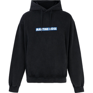 【折扣】Martine Rose男士印花棉质平纹布帽衫