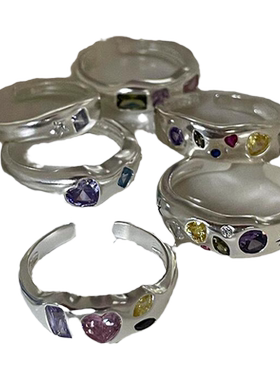 彩色锆石一恋简约百搭女