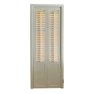 百叶门衣帽间衣柜折叠门储藏间通风实木百叶窗活动百叶隔断折叠门