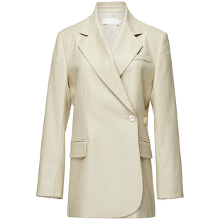 OBEG欧碧倩百搭西装外套女职场通勤轻奢设计感23夏10441069