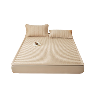 床盖纯棉a类母婴级榻榻米单人夹棉防滑不移位床单三件套四季通用