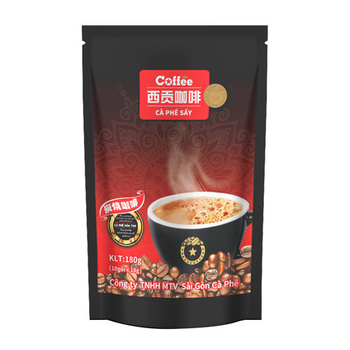越南西贡咖啡正品速溶三合一炭烧咖啡袋装冲调防困饮品180g