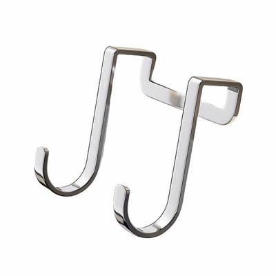不锈钢双s型重物挂钩免打孔强力承重门后多功能柜门高级收纳挂架