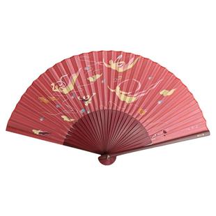 甘肃省博物馆文创敦煌飞天九色鹿折扇国风文化伴手礼古装穿搭配饰