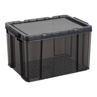 特大号直角收纳箱家用衣服玩具透明整理箱加厚工业风塑料储物箱子