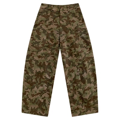 HONORE灵感落叶迷彩工装休闲裤