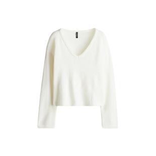 HM春季女装细密针织V领套衫1262846