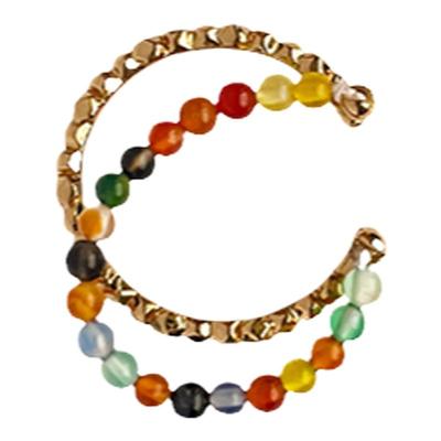 温莎windsor玛瑙珠串戒指开口戒