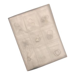 85度灰防尘防氧化透明pvc收纳袋项链首饰收纳册戒指耳饰品收纳包
