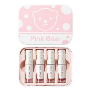 pinkbear皮可熊糖光水精华口红固体唇蜜镜面润唇唇釉黄油小熊TK