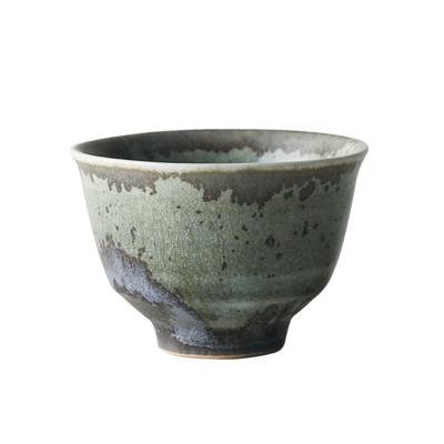 九土复古品茗杯窑变家用小茶杯