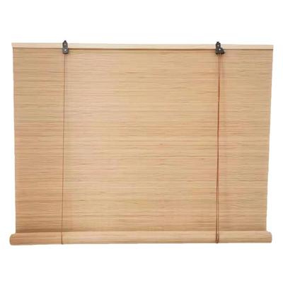 免打孔书房竹帘隔断复古