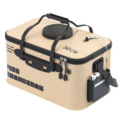 加厚活鱼桶钓鱼鱼箱鱼护桶eva折叠增氧泵钓鱼专用装鱼桶渔具用品