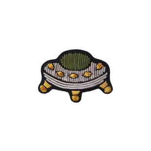 灵心造印度金属丝手工刺绣胸针高档精致设计感配饰UFO外星人徽章