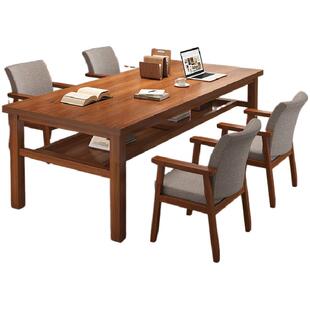 实木书桌客厅家用大板桌去客厅化桌子电脑桌工作台学习双人长条桌